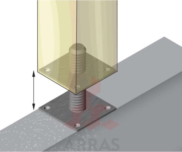 Vajumispolt M12x125/50x50x3,0 ZN - Image 2